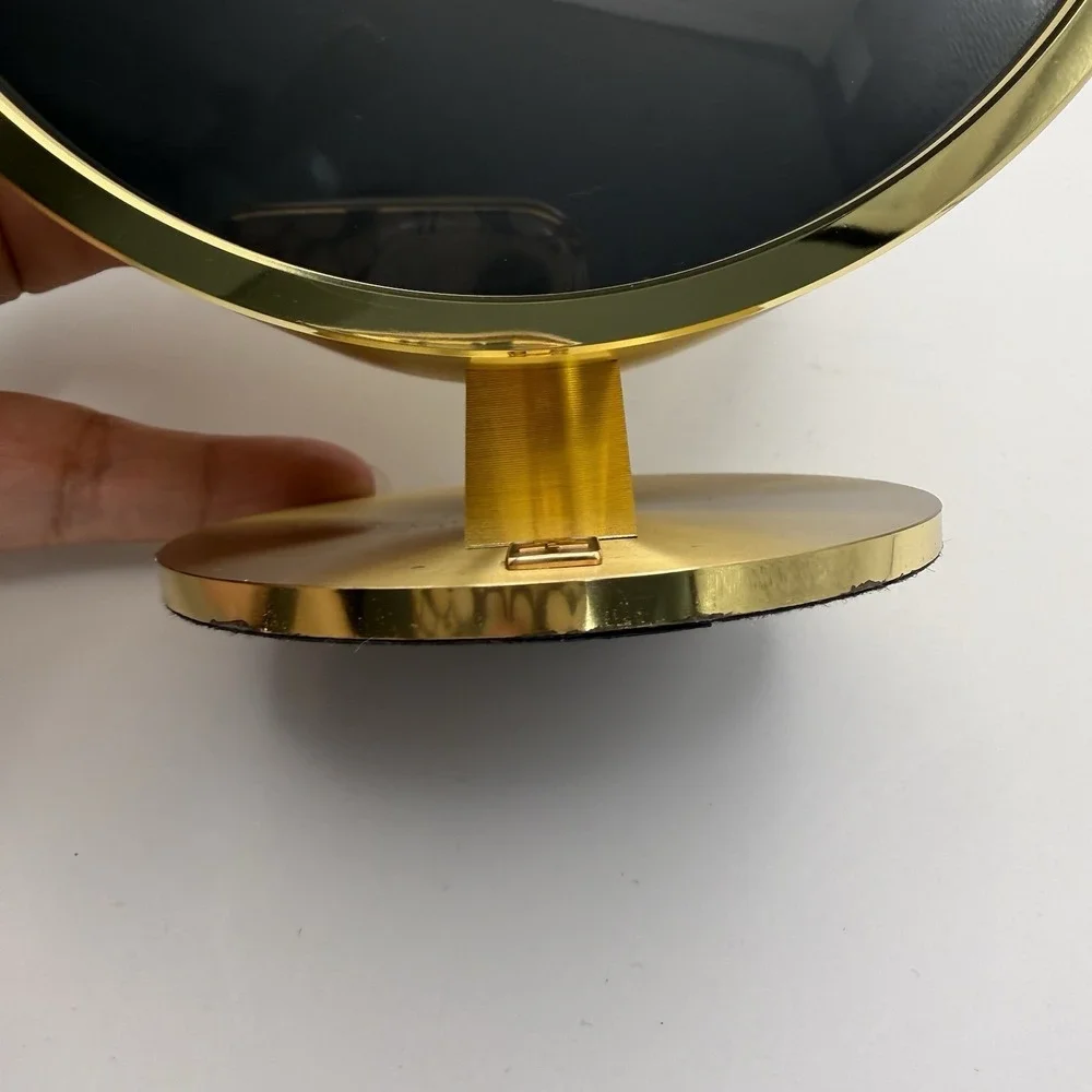 VINTAGE HOWARD MILLER NATHAN GEORGE HORWITT BRASS MUSEUM DESK CLOCK MOVADO MCM